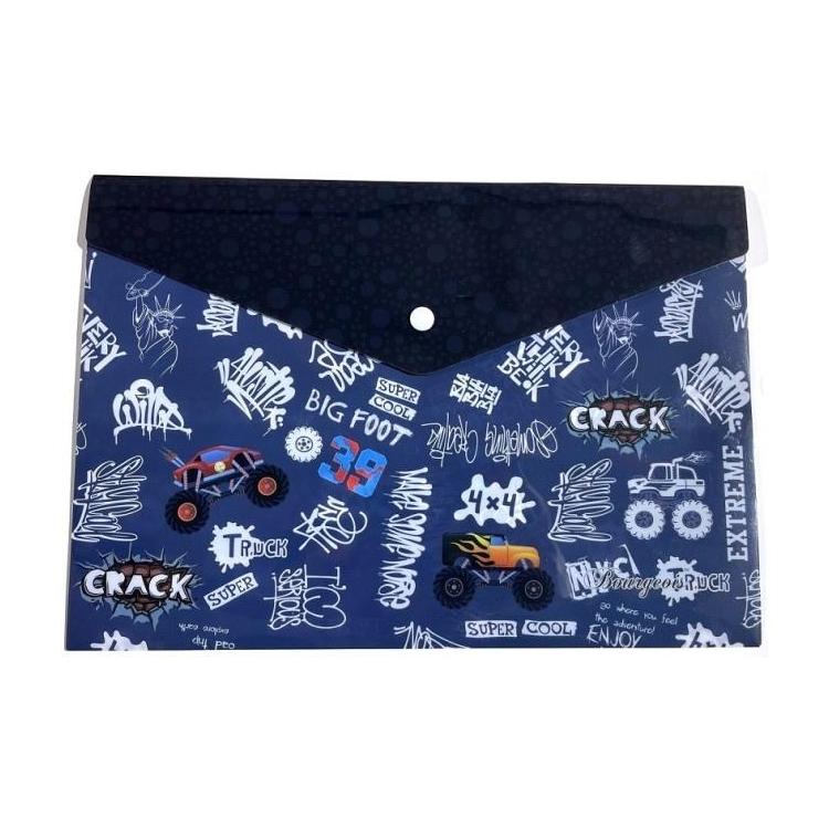 Teczka A4+ plastikowa z klipsem Monster Truck