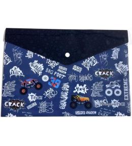 Teczka A4+ plastikowa z klipsem Monster Truck