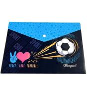 Teczka A4+ plastikowa z klipsem Piłka nożna