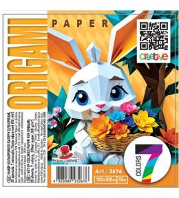 Papier do origami 100x100 35 arkuszy 80g/m2 Królik