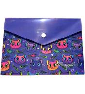 Teczka A5+ plastikowa z klipsem Kotki