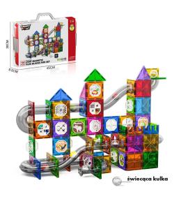 Klocki magnetyczne 168 elementów