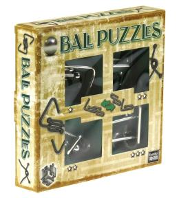 Łamigłówki metalowe 4szt Ball Puzzles zielony G3