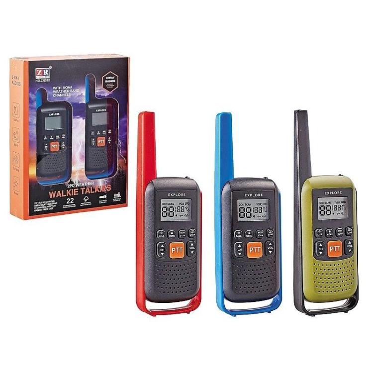 Walkie talkie z latarką zasięg do 3km MIX