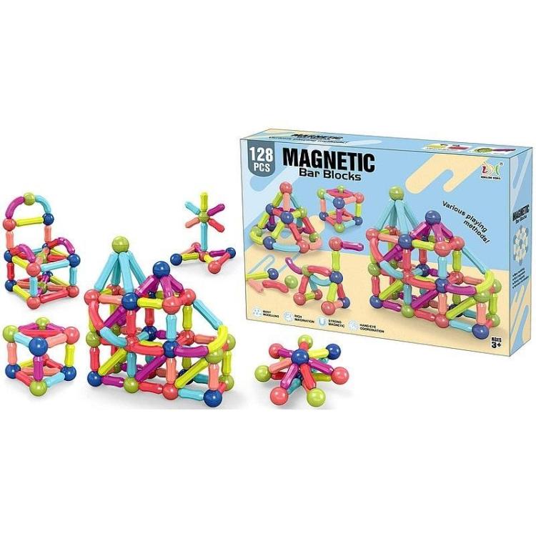 Klocki magnetyczne 3D 128el