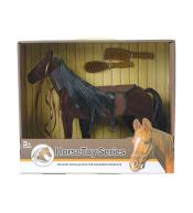 Koń flokowany z grzywą do czesania