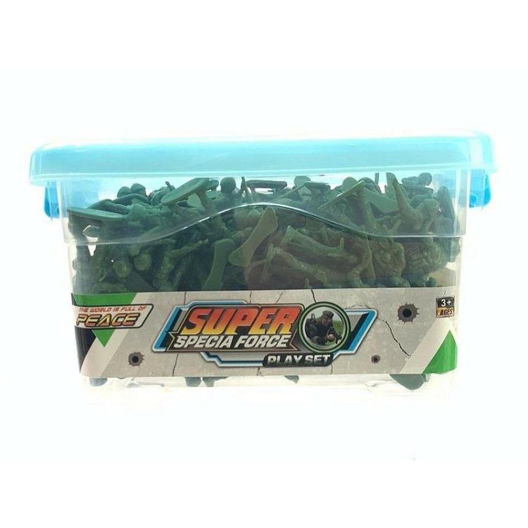 Zestaw żołnierzyków w pudełku 150el