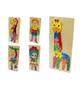 Układanka drewniana MIX