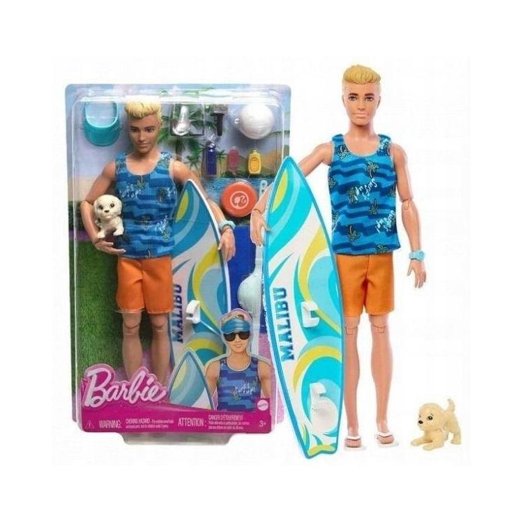 Barbie Fashionistas. Ken surfer + akcesoria HPT50