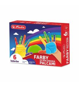 Farby do malowania palcami 6 kolorów x 40ml