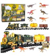 Kolejka pociąg R/C Dinozaury światło, dźwięk, dym