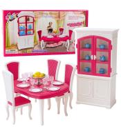 Jadalnia dla lalek. Kredens, stół, krzesła...