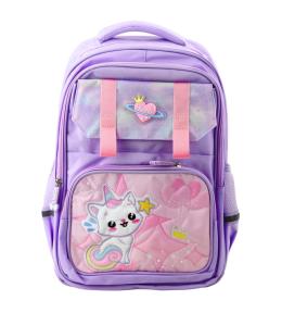 Plecak szkolny Kotek fiolet 20L