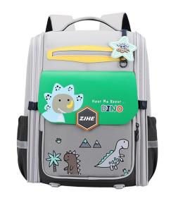 Plecak szkolny Dinozaur szary 21L