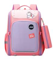 Plecak szkolny Jednorożec z piórnikiem różowy 21L