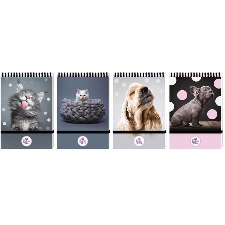 Kołonotes A6/96K kratka The sweet pets (10szt)