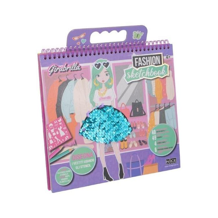 Szkicownik cekinowa moda