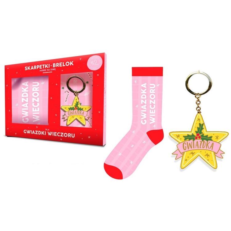 Zestaw skarpetki + brelok Gwiazdka Wieczoru