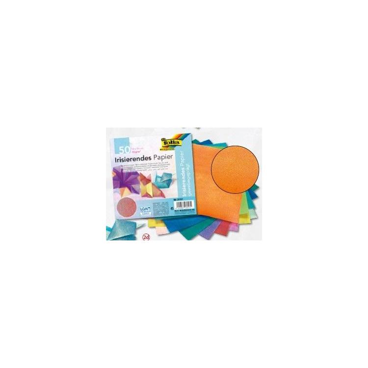 Papier opalizujący tłoczenie tkaninowe 14x14cm 50s