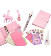 Notes z akcesoriami różowy