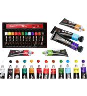 Zestaw farb akrylowych w tubce 12 kolorów