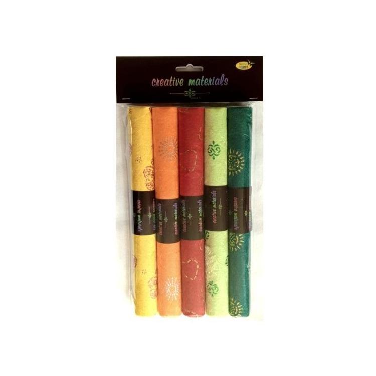 Papier czerpany ozdobny gm 100 25x35cm 5 ark