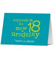 Zaproszenie Urodziny 18 (10szt)