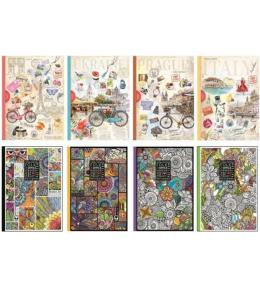 Notatnik ozdobny A4/80K linia FRESH