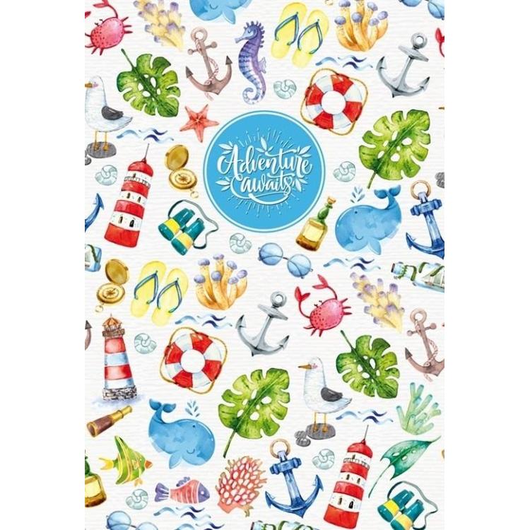 Notatnik ozdobny 143x210/96K kratka Morze FRESH