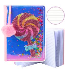 Notatnik A5/80K linia Lizak Konfetti