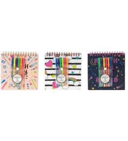 Notes A5 z długopisami MIX