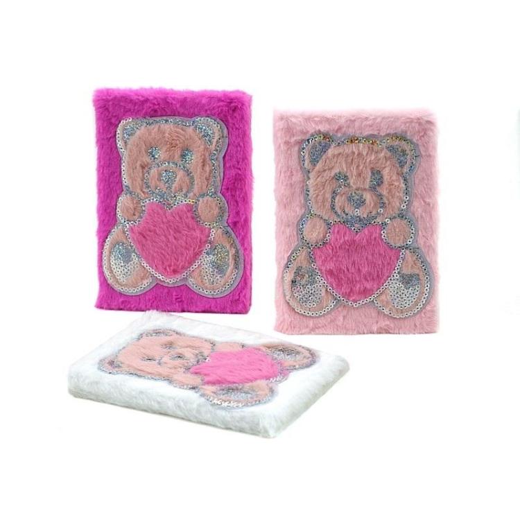 Notes pluszowy miś 22x16cm MIX