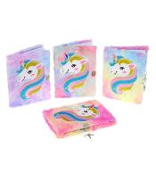 Pamiętnik A5 w okładce pluszowej na kłódkę