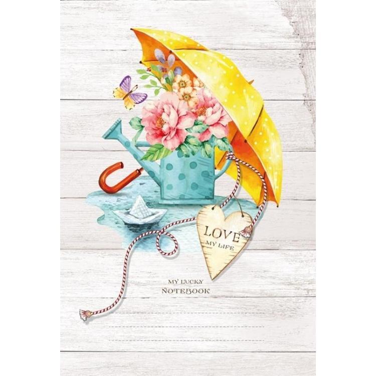 Notatnik ozdobny 143x210/64K linia Konewka