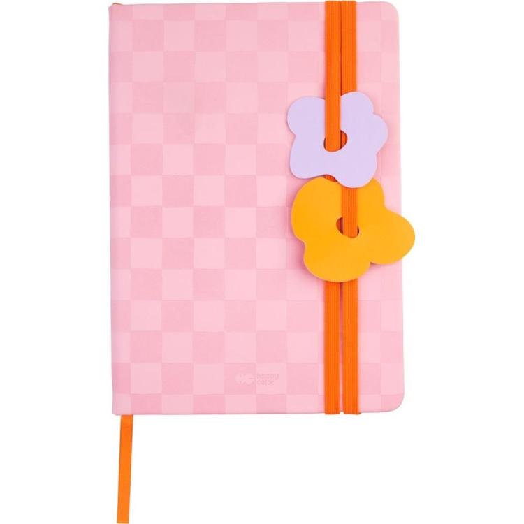 Notes z gumkami A5/80K kropki Bloom HAPPY COLOR