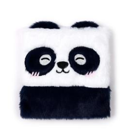 Puszysty pluszowy notatnik linie Panda
