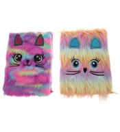 Notes A5 pluszowy kotek MIX