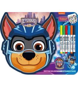 Zestaw kolorowanek z flamastrami 48el Psi Patrol