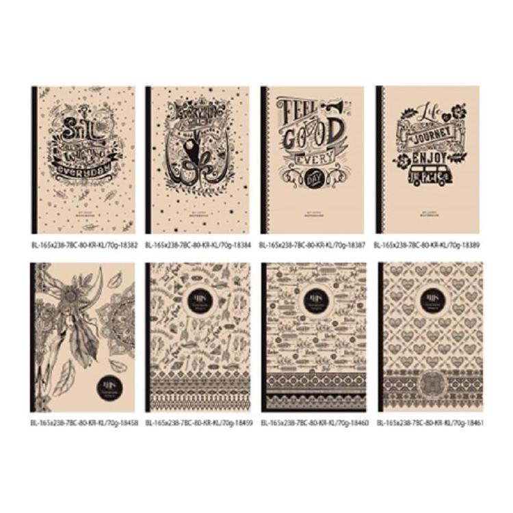 Notatnik ozdobny 165x238/80K kratka FRESH