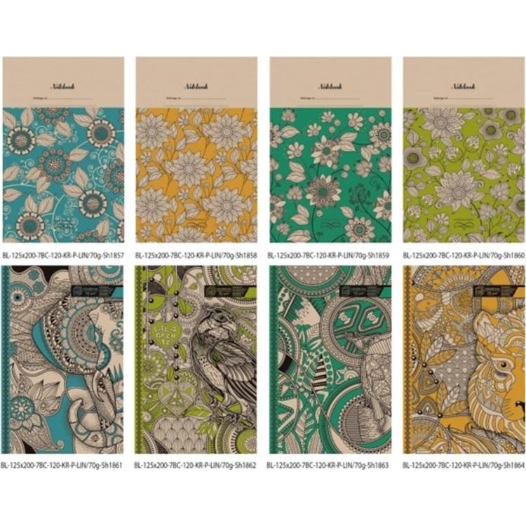 Notatnik ozdobny 125x200/120K linia TW FRESH