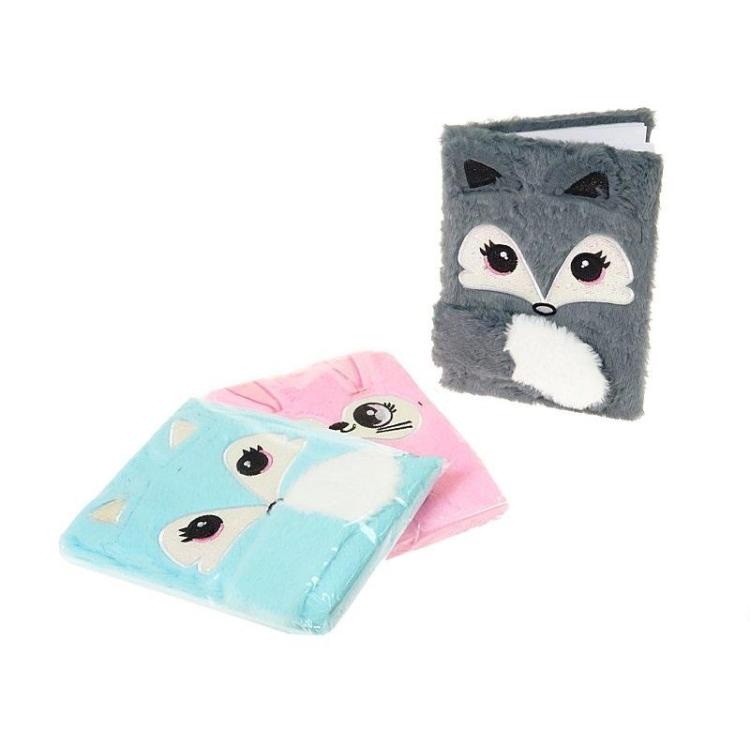 Notes pluszowy 21x15x2cm MIX