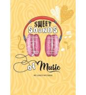 Notatnik ozdobny 143x210/64K linia Słuchawki