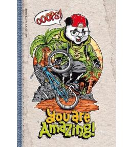 Notatnik ozdobny 143x210/64K linia Panda