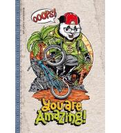 Notatnik ozdobny 143x210/64K linia Panda