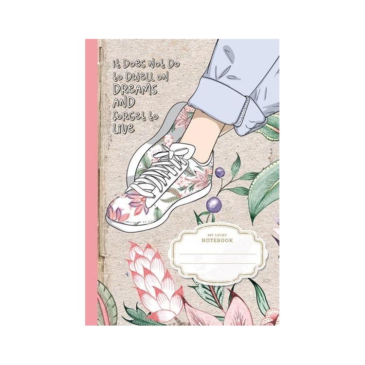 Notatnik ozdobny 143x210/64K kratka Buty