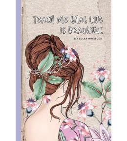 Notatnik ozdobny 143x210/64K kratka Dziewczyna