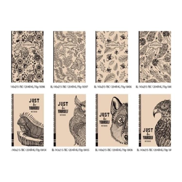 Notatnik ozdobny 143x215/120K kratka FRESH