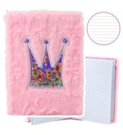 Notatnik pluszowy A5/80K linia Korona z konfetti