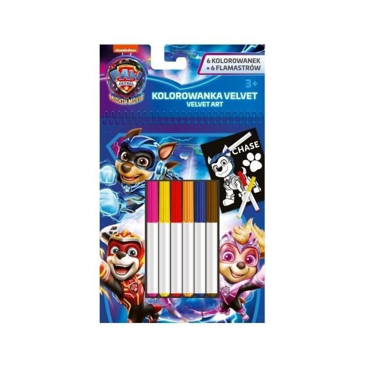 Zestaw kolorowanek z flamastrami 12el Psi Patrol