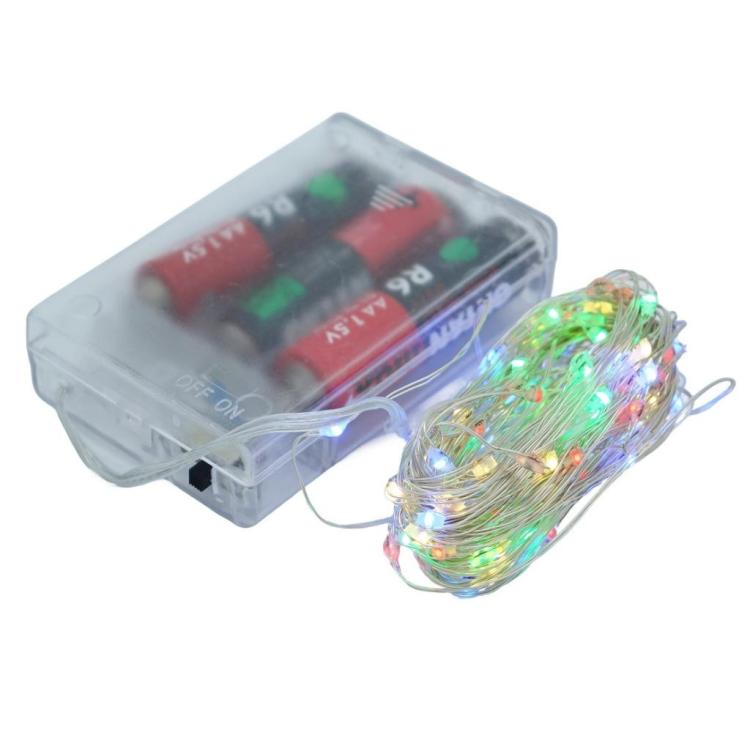 Łańcuch świetlny LED kolorowy 10m